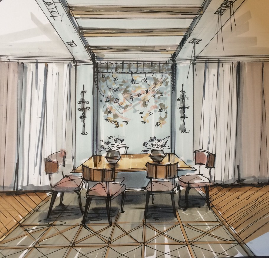 Эскиз столовой