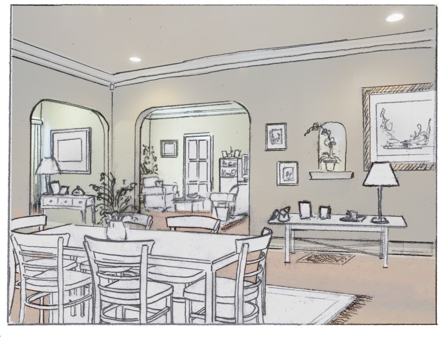 Комната для рисования светлая