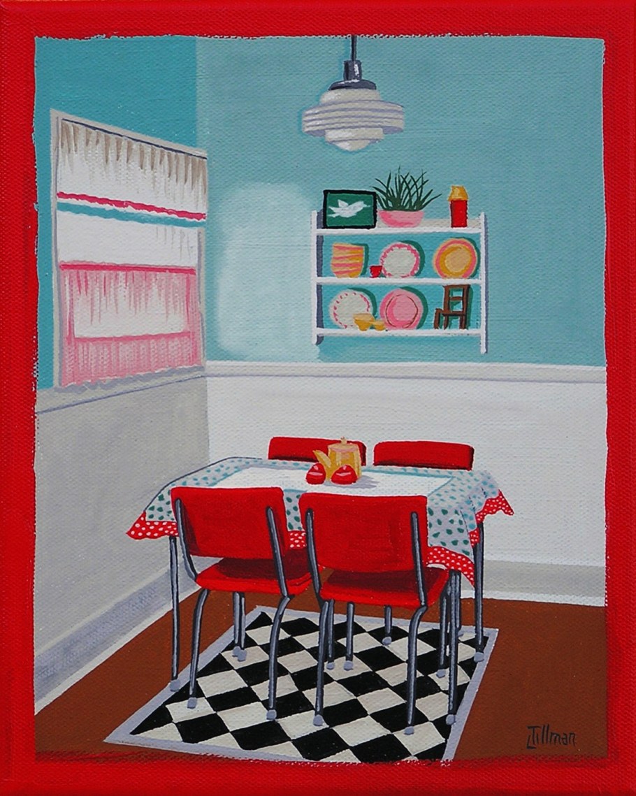 Стол на кухне рисунок