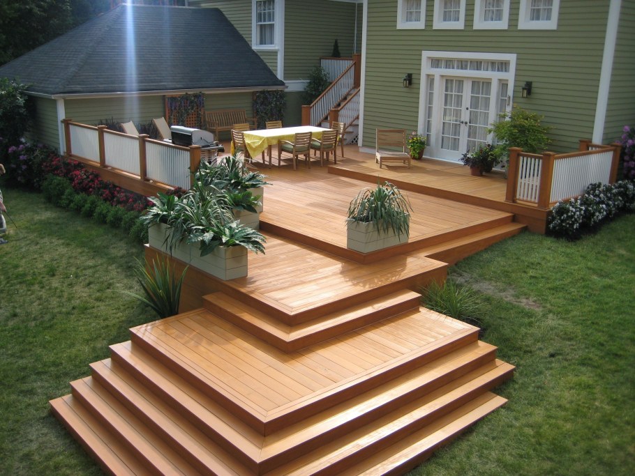 Многоуровневая веранда