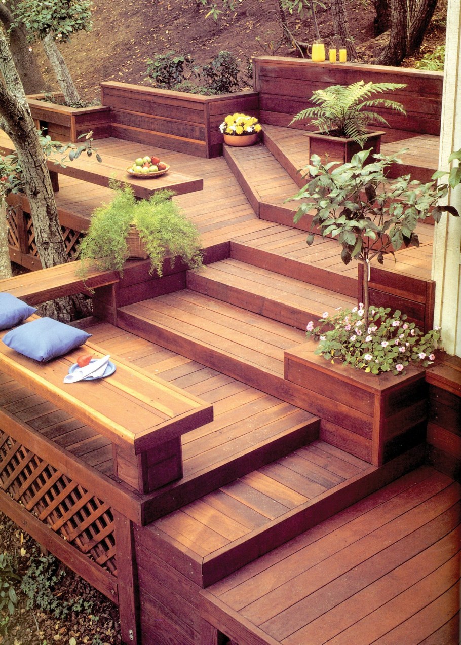 Ступенчатое террасирование террасы