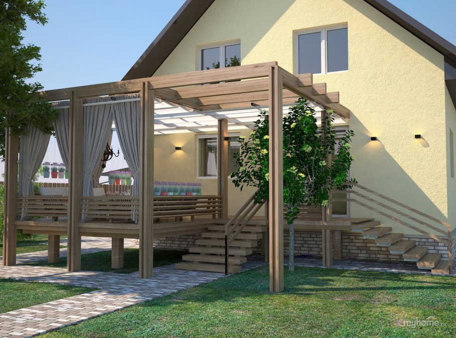 Двухъярусная терраса