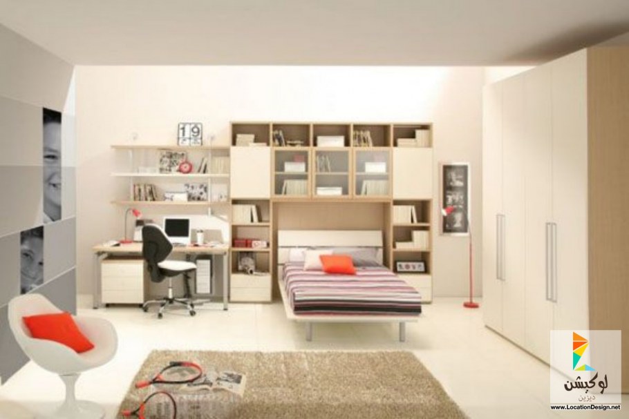 Расположение мебели в детской