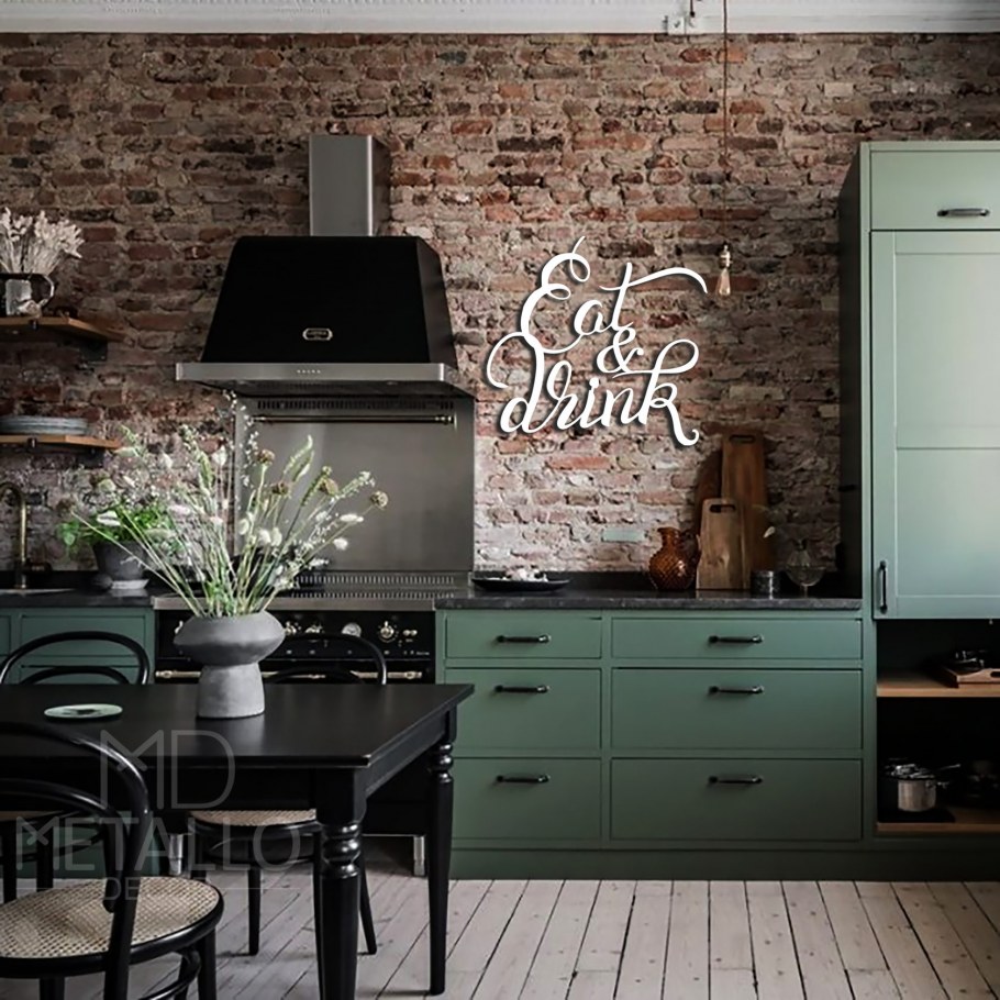 Кухня Сканди зеленая