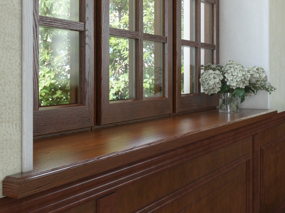 Подоконник из дерева