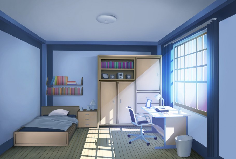 Аниме комната мальчика