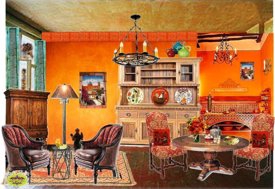 Интерьер мексиканский стиль пинтерес