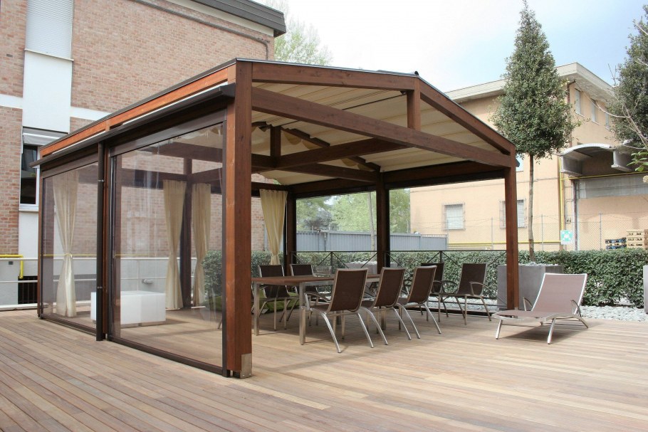 Ламельная пергола