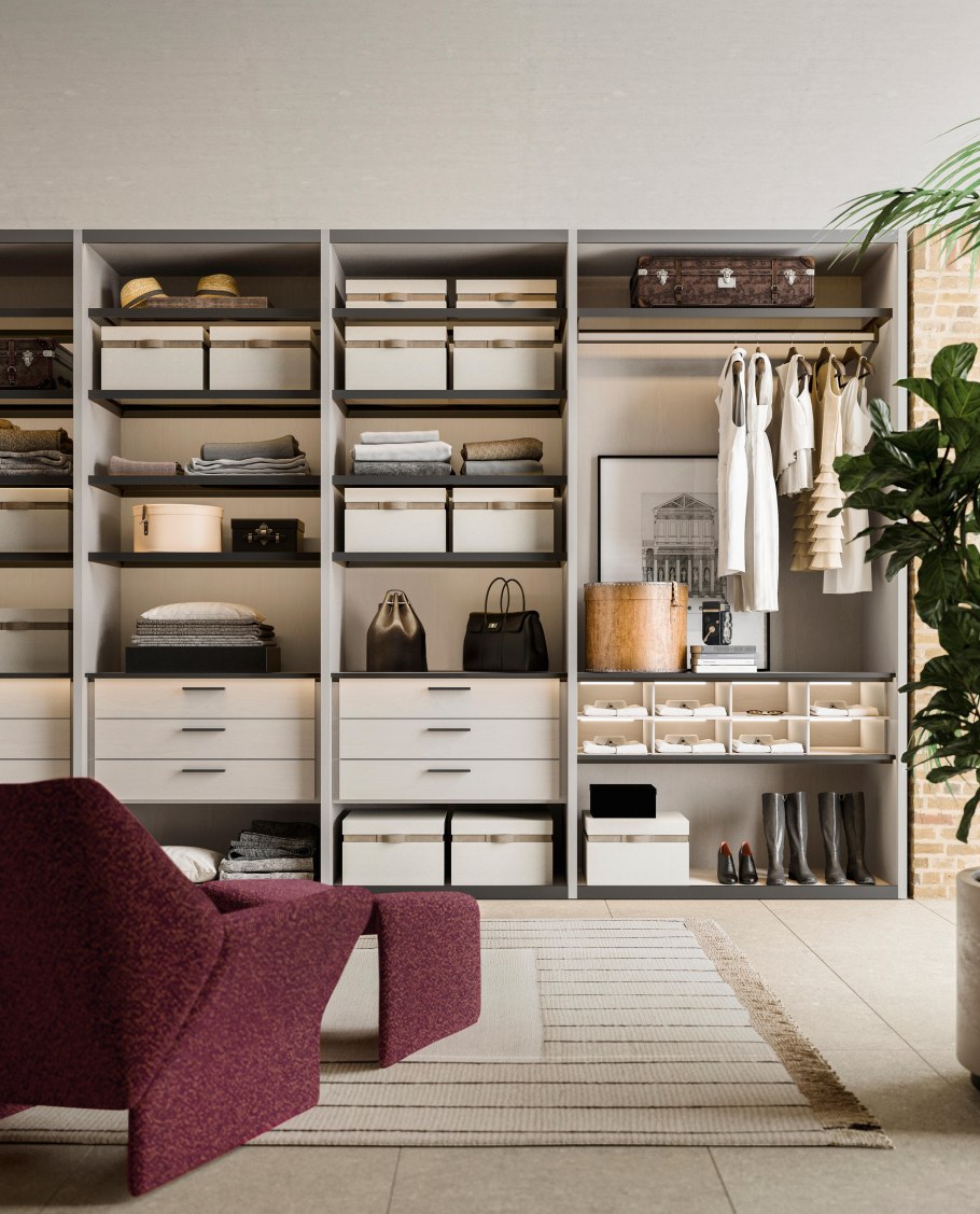 Угловые гардеробные комнаты