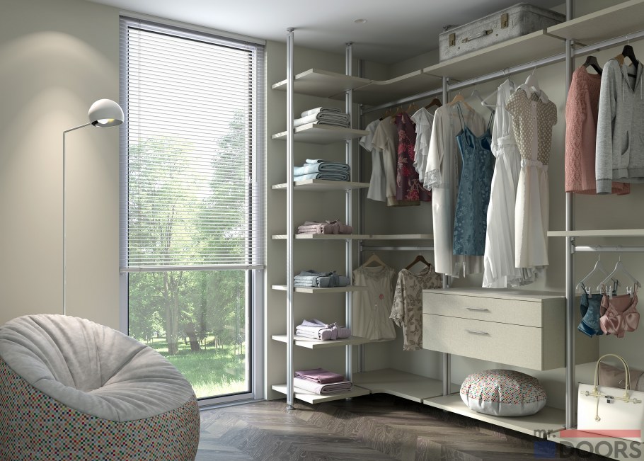 Гардеробные системы в комнате