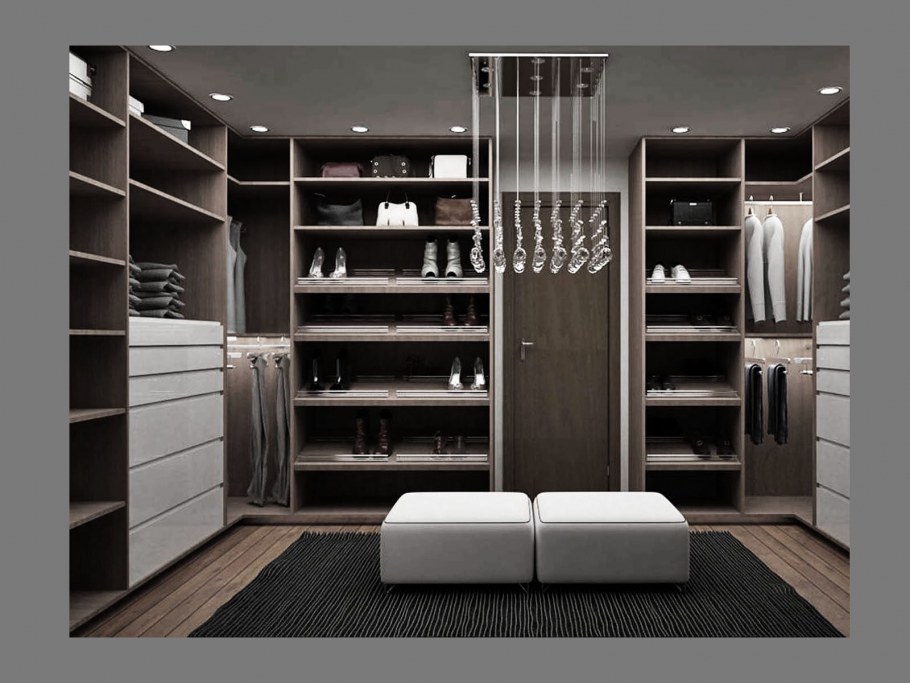Гардеробные в современном стиле
