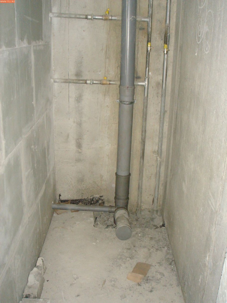 Канализация через вентиляционную шахту