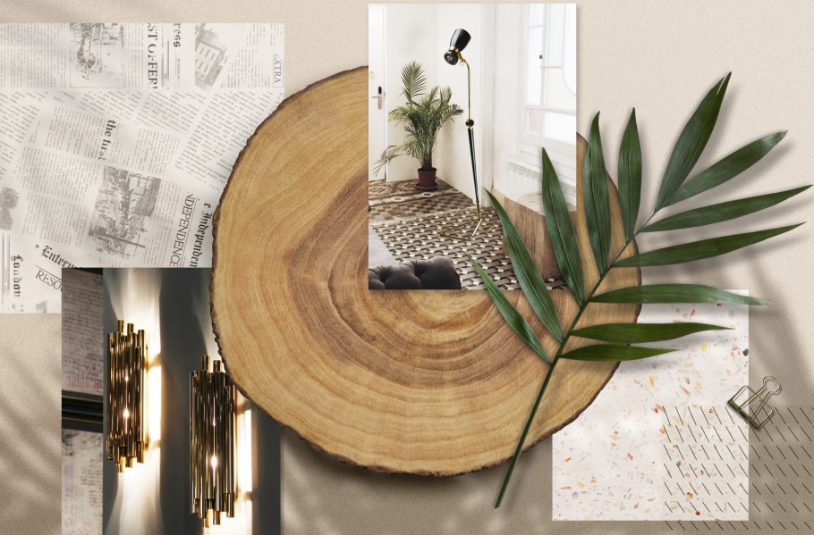 Мудборд дерево