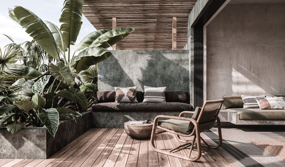 Обстановка растений в доме