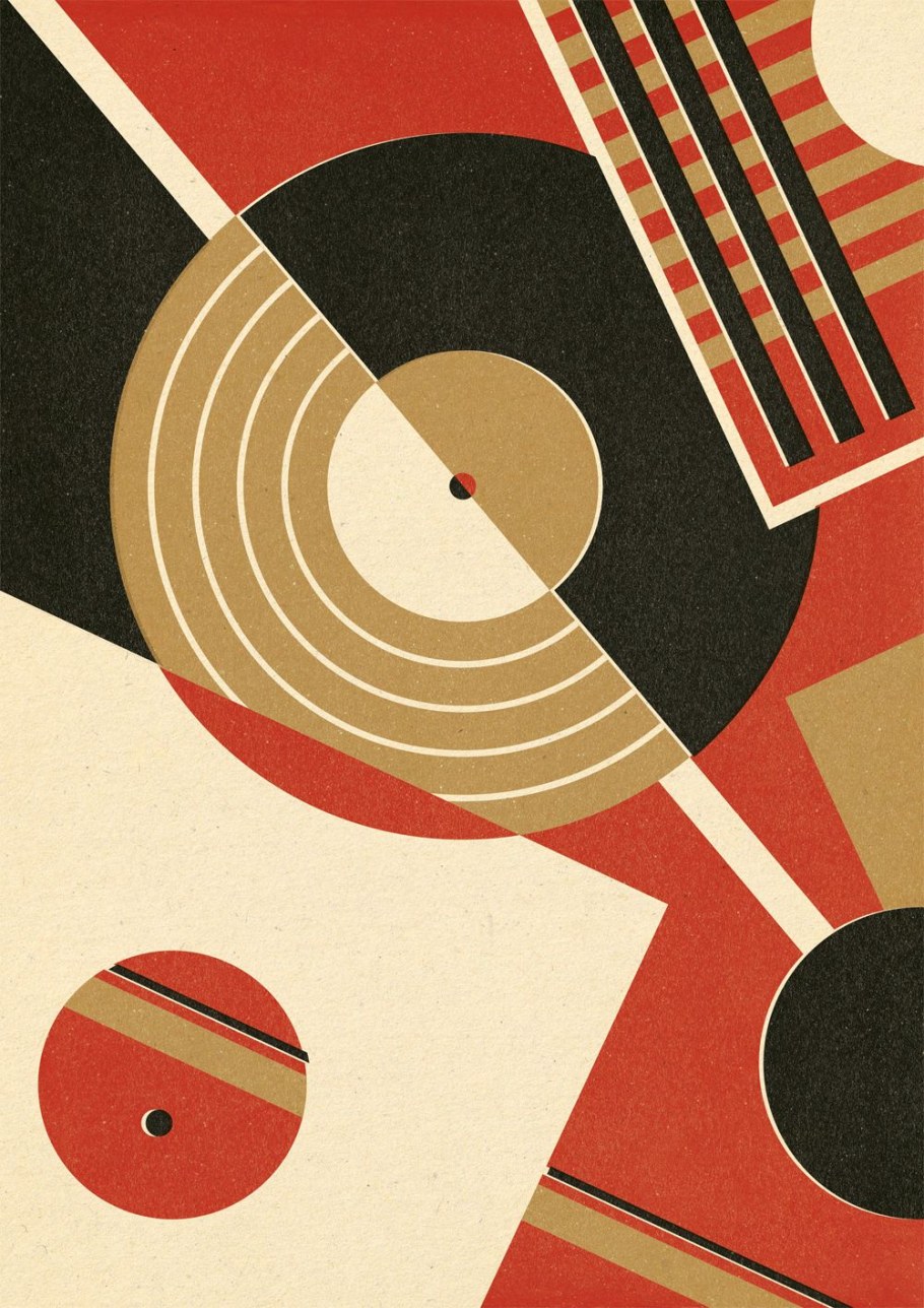 Стиль бвухаус в графическом дизайне