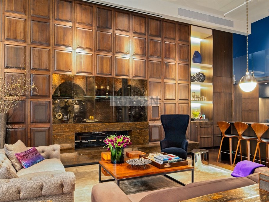 Деревянные панели в интерьере