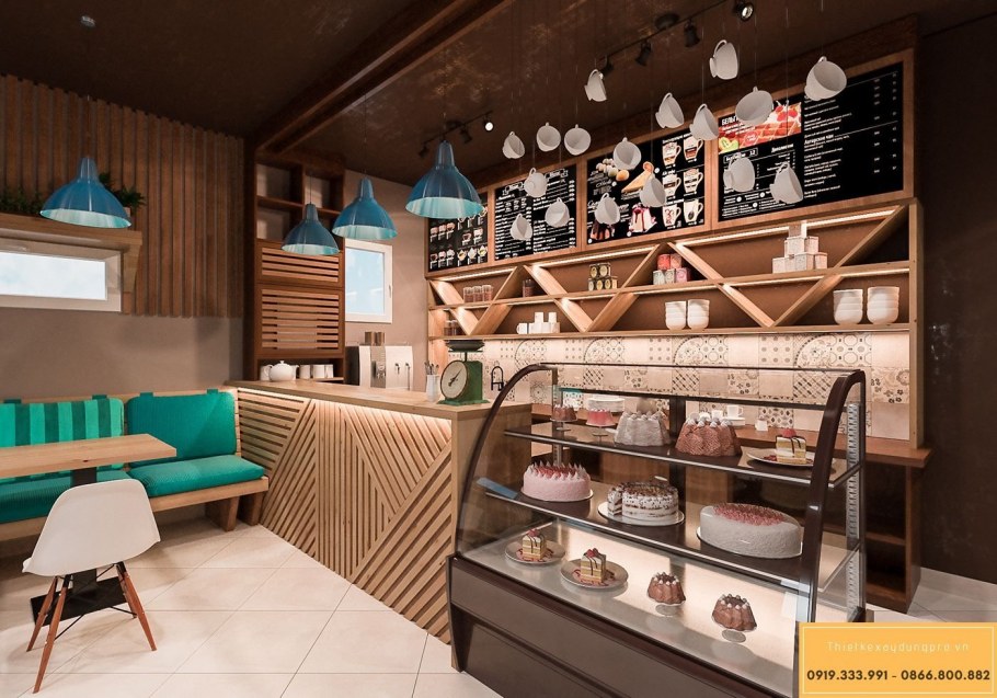 Интерьер маленького кафе