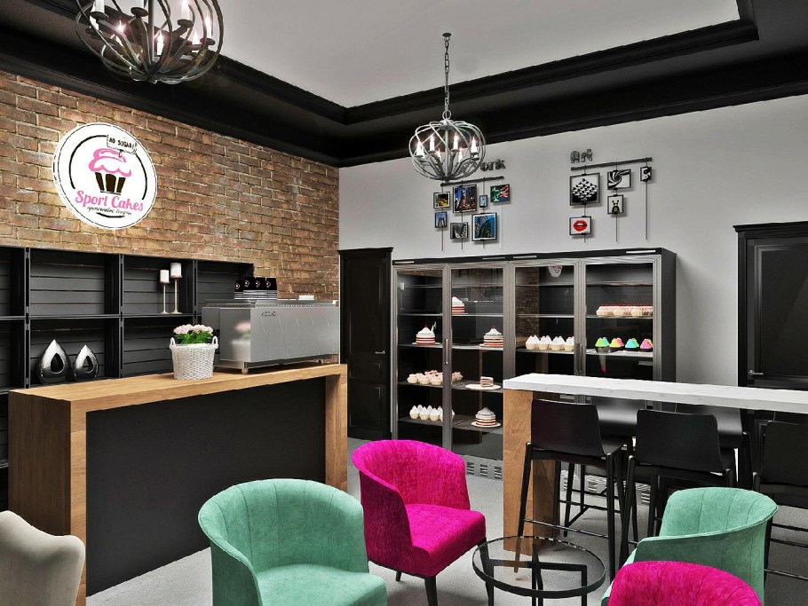 Кафе правильного питания интерьер