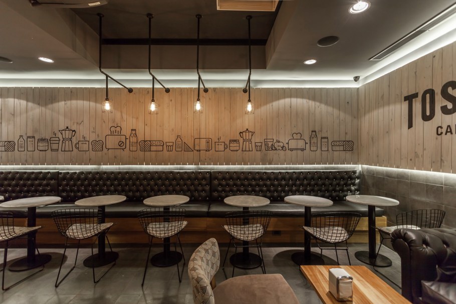 Нестандартный интерьер кафе