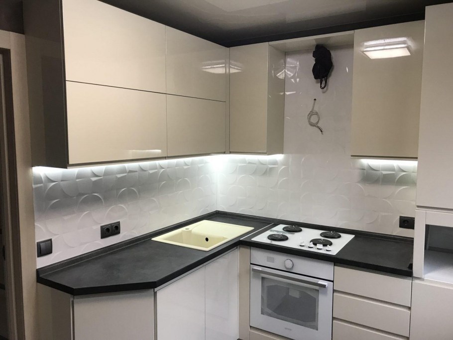 Кухня жемчуг глянец