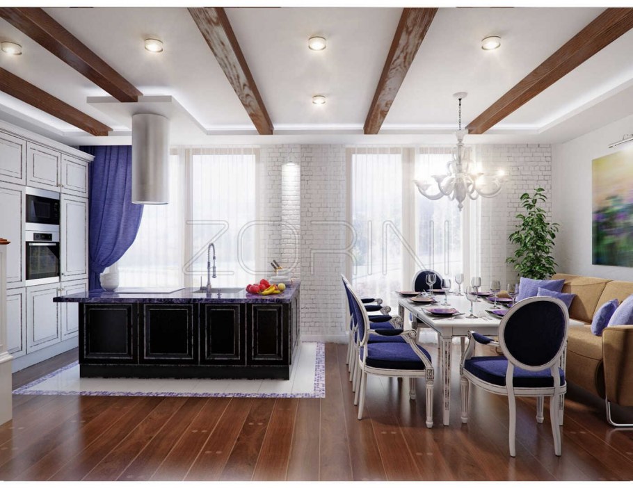 Шведская стенка в интерьере лофт