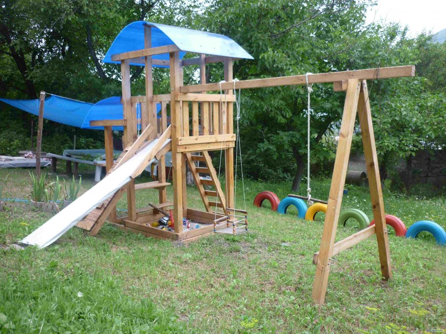 Детские игровые площадки своими руками