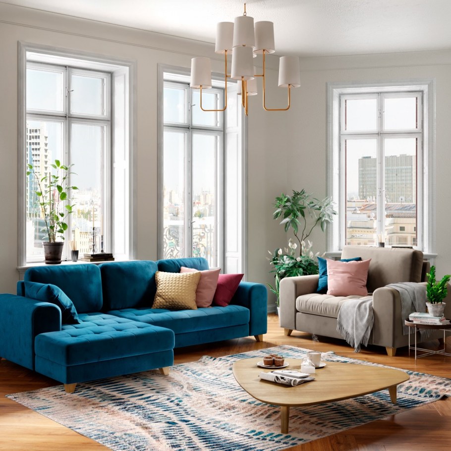 Интерьер в холодных тонах