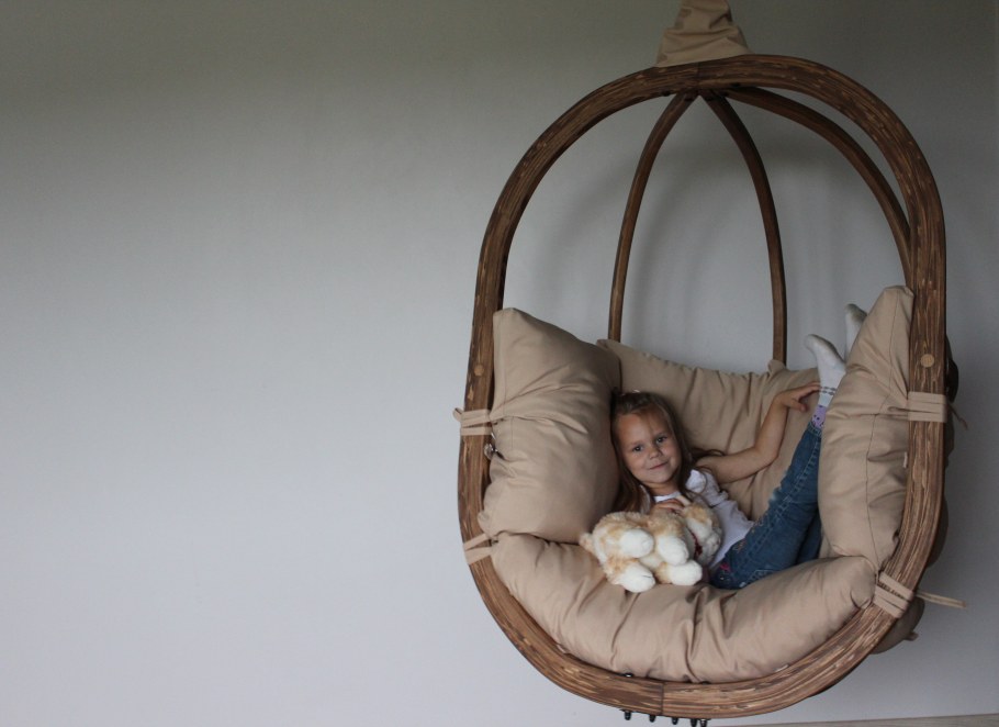 Подвесное кресло из джута