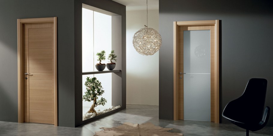 Двери межкомнатные к 0807 беленый дуб