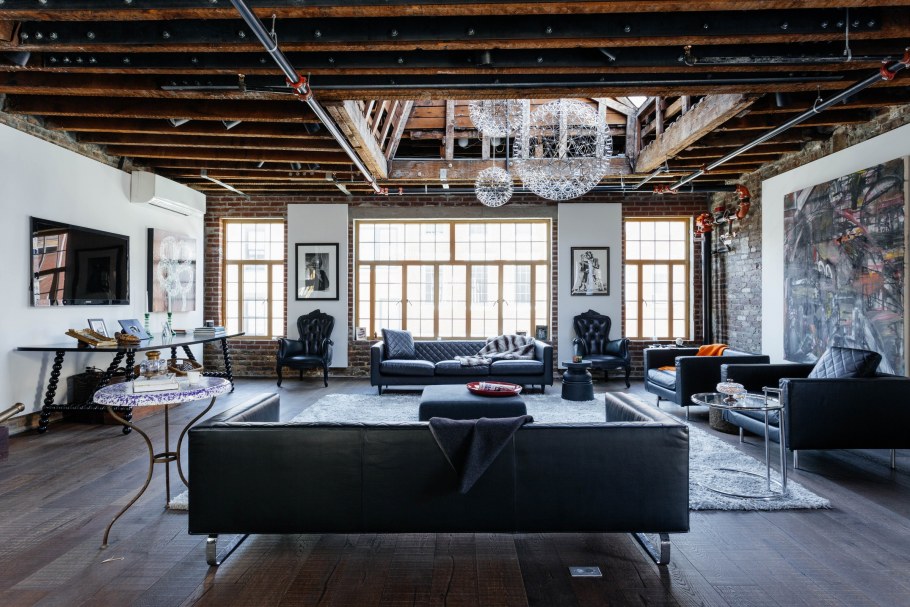 Стиль лофт Нью-Йорк