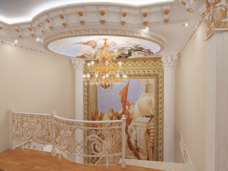 Декоративная лепнина в интерьере