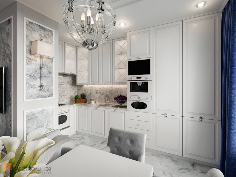 Кухня 8,3 кв м в стиле Неоклассика