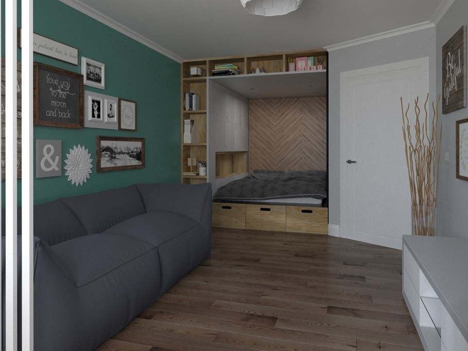 Планировка комнаты с нишей