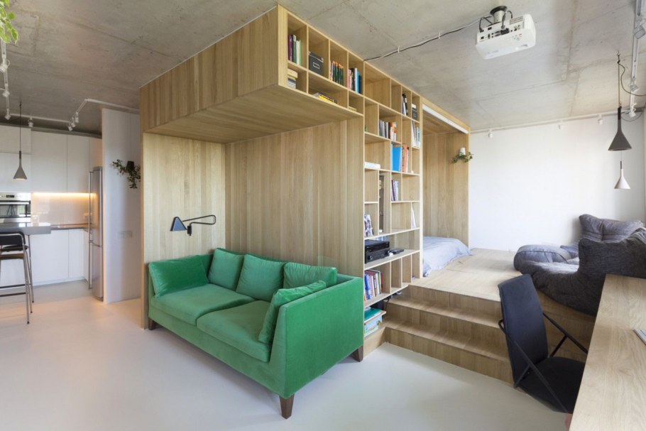 Зонировать гостиную и спальню