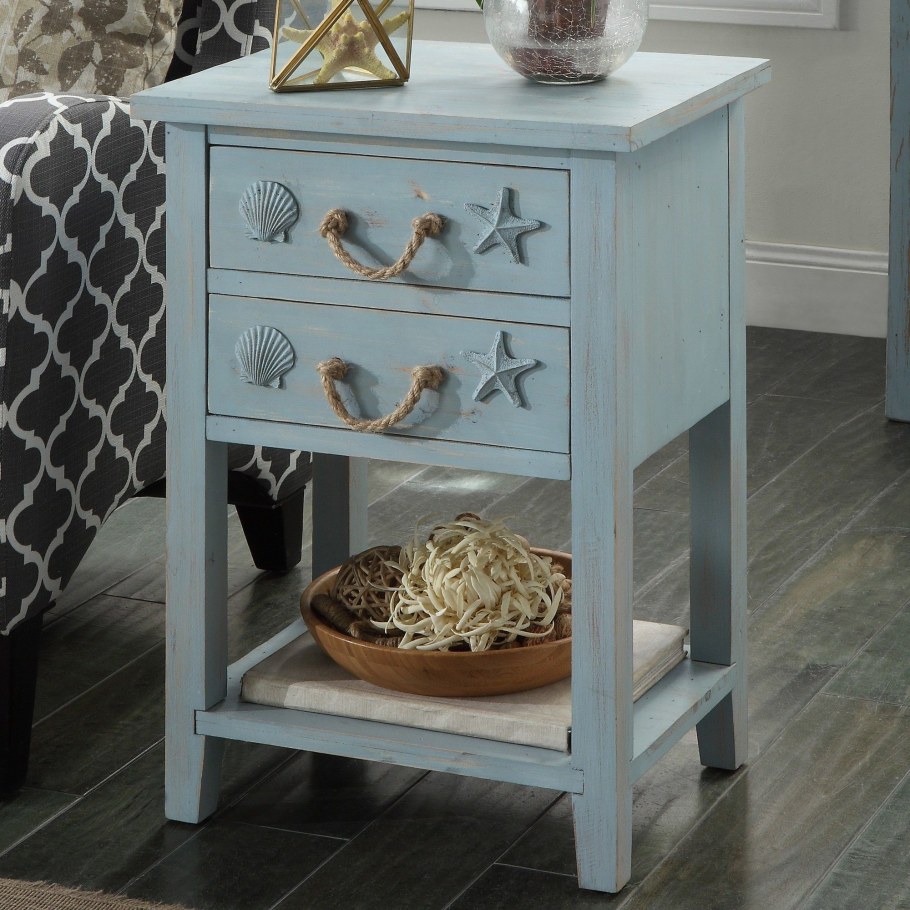 Прикроватная тумба в морском стиле