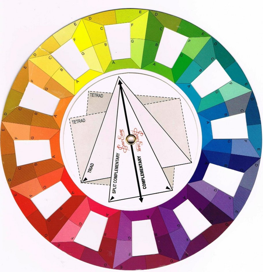 Цветовой круг Триада Тетрада