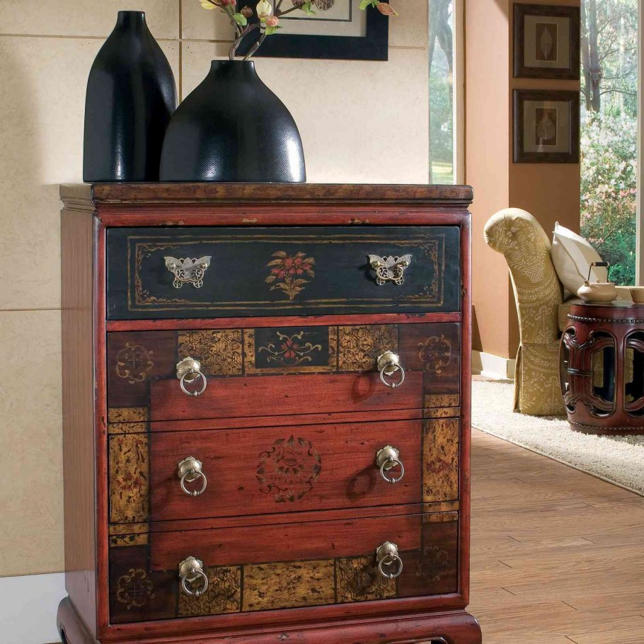 Комод икеа перекрашенный серый