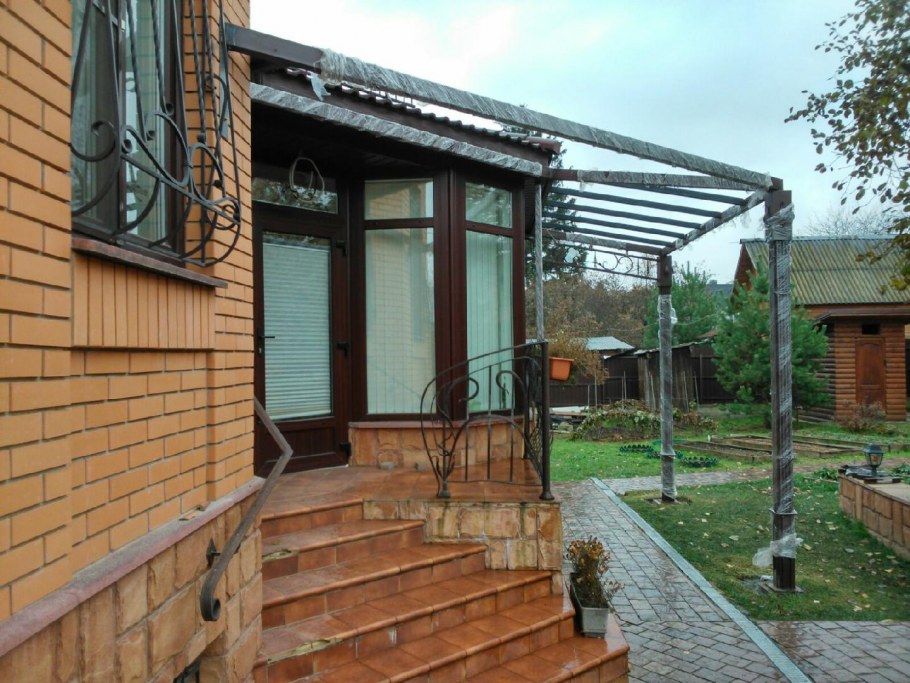 Патио пергола крыльцо