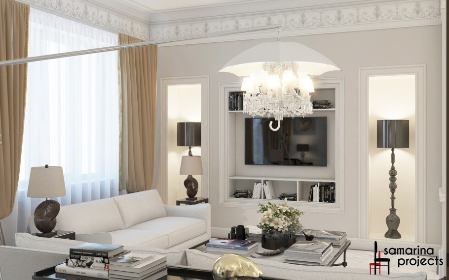 Классический интерьер гостиной