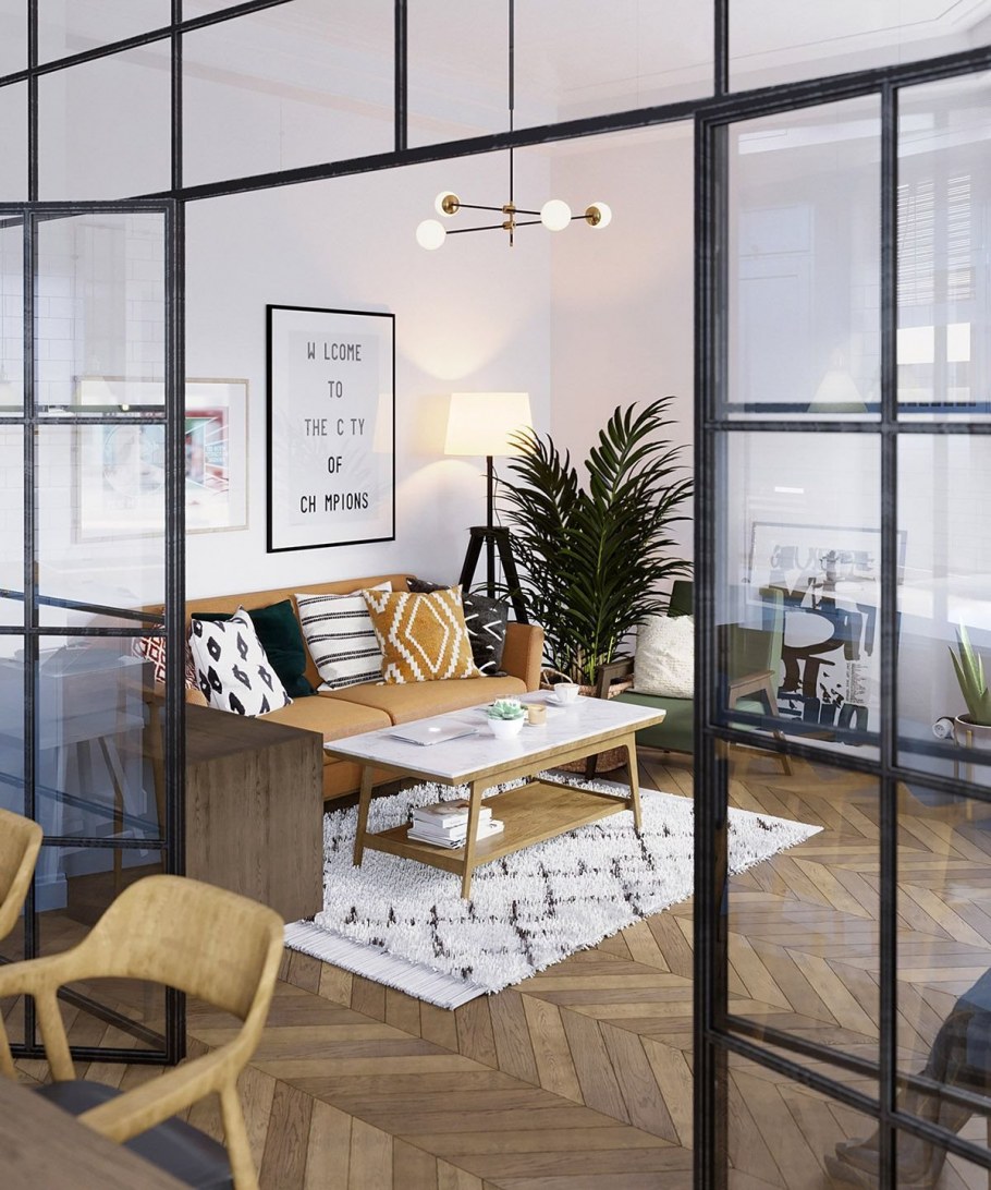 Офис в скандинавском стиле