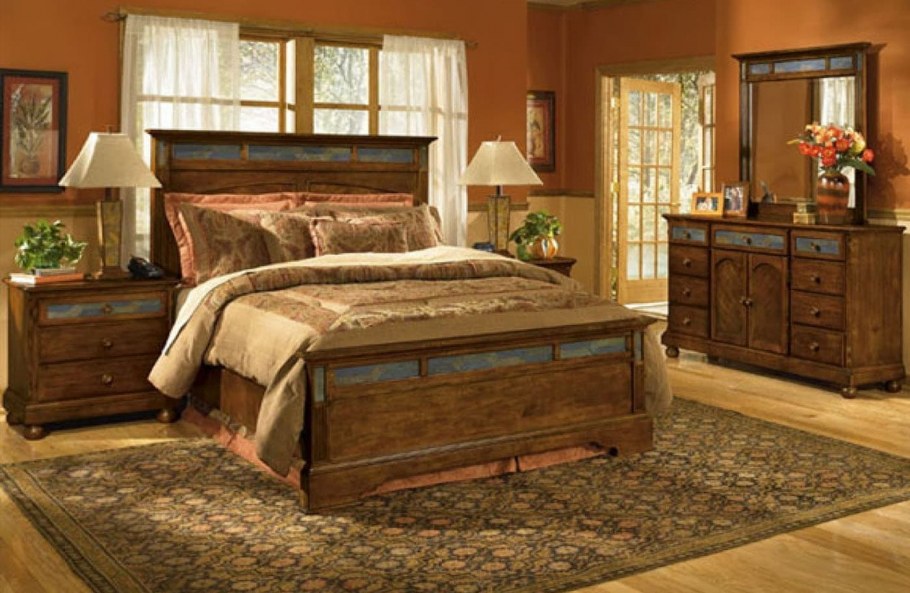 Кровать в стиле Кантри