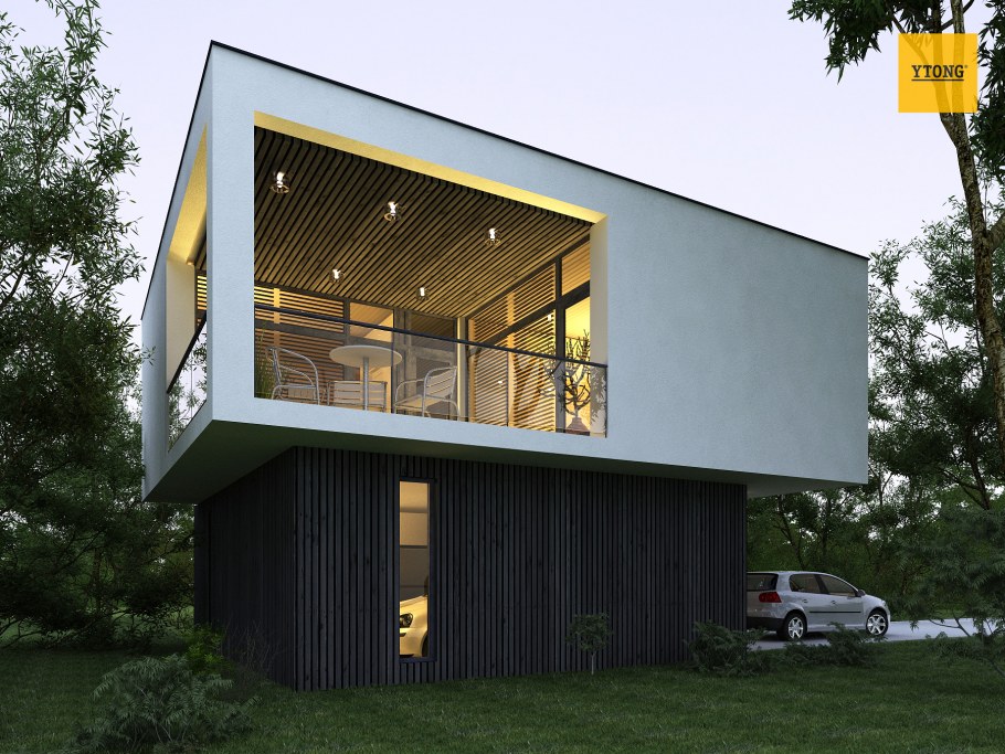 Двухэтажный гостевой домик