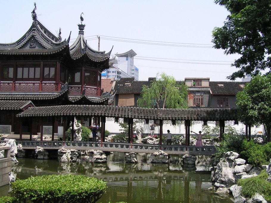 Шанхай сад Юйюань сверху