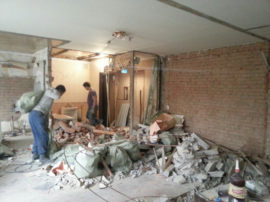 Квартира со снесенными перегородками