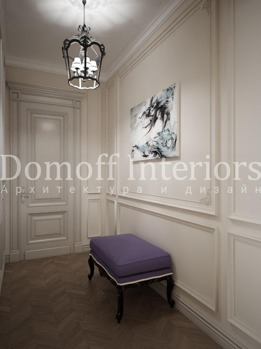 Молдинги в цвет стен