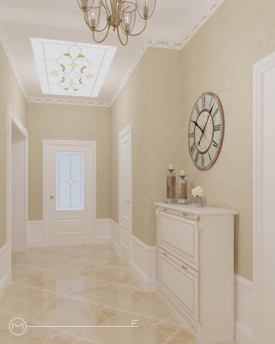 Молдинги в прихожей