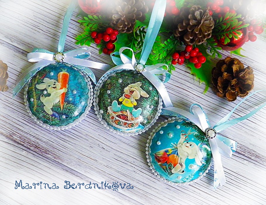 Новогодняя подвеска своими руками