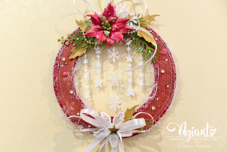 Новогодние подвески Скрапбукинг