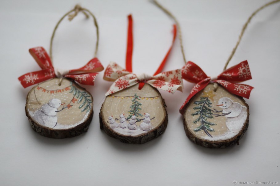 Фетровые игрушки на елку