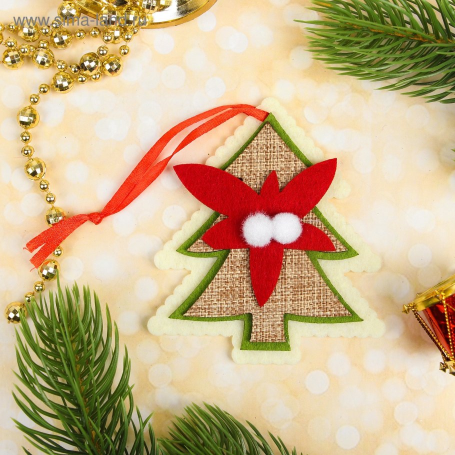Новогодняя подвеска феетр